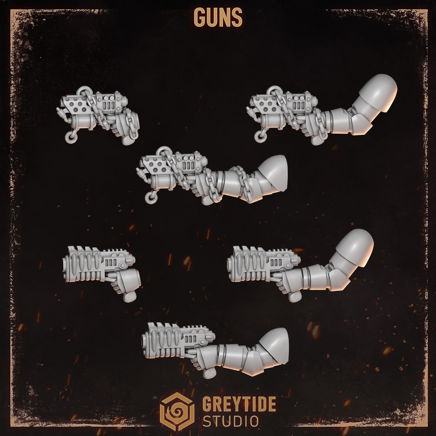 3d Printed Cursed Company Guns Kit by Greytide Studio