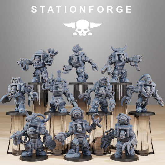 3D Printed Orkaz Steelbrutes by StationForge Miniatures