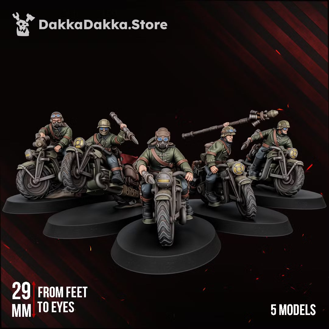 3D Printed Doomsday Assault Riders by DakkaDakka Miniatures