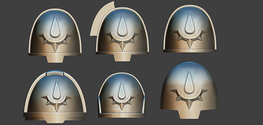 3D Printed Aurelia Tempris Radiant Sons Shoulderpads x10