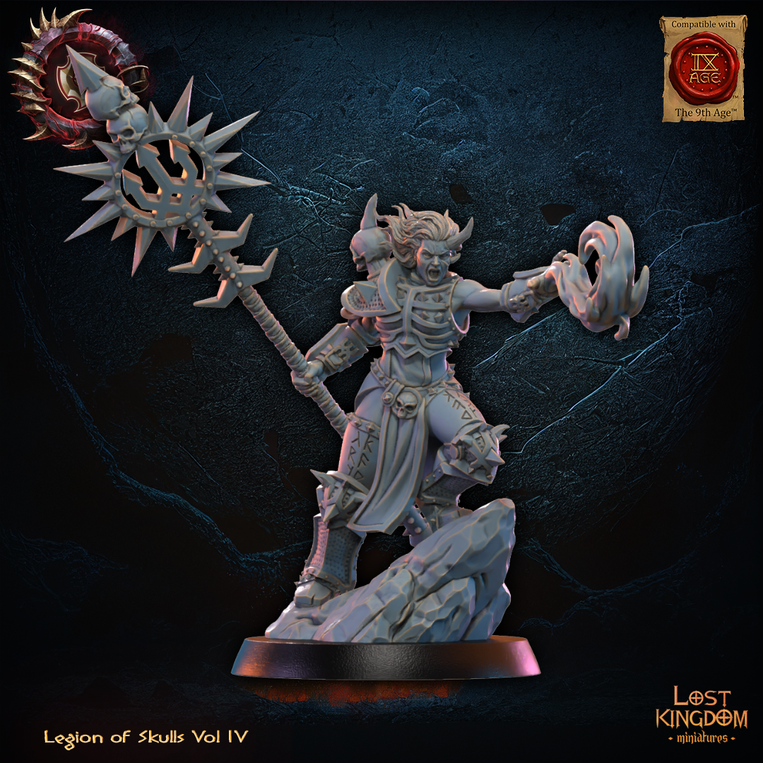 3D Printed Skull Chosen Sorceress by Lost Kingdom Miniatures