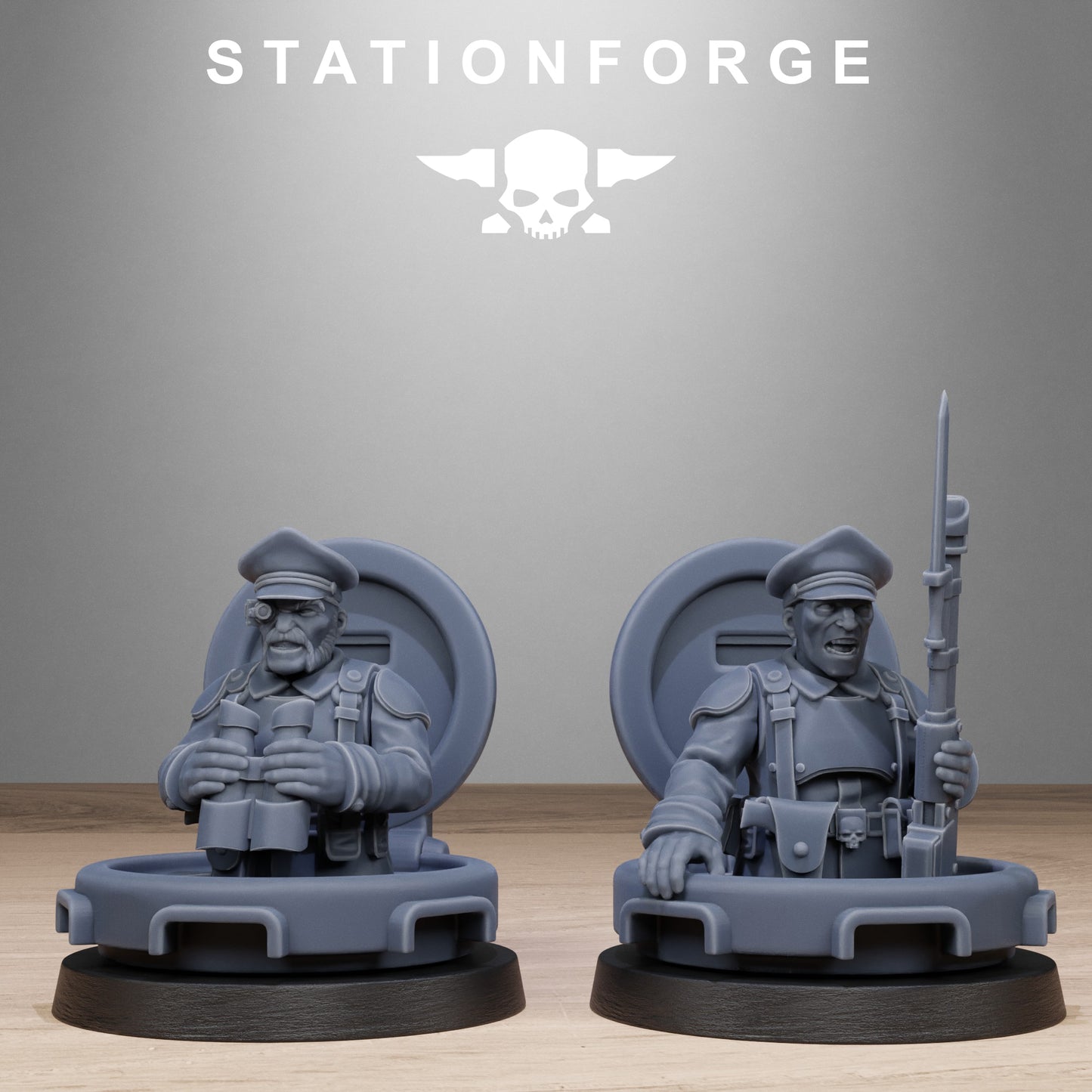 3D Printed Tank Commanders by Stationforge Miniatures