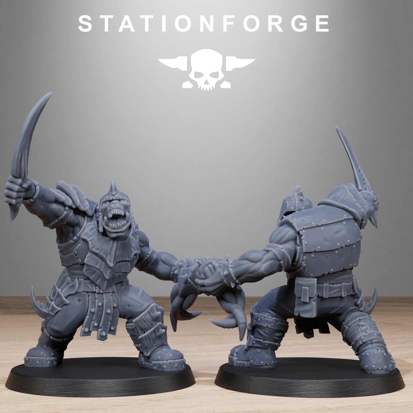 3D Printed Orkaz Biotech Looters by StationForge Miniatures