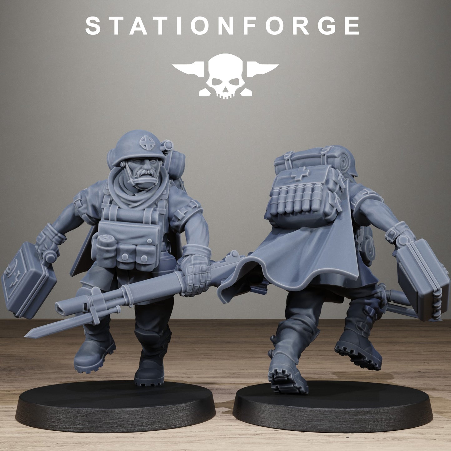 3D Printed FreeGuard Siege Infantry by StationForge Miniatures