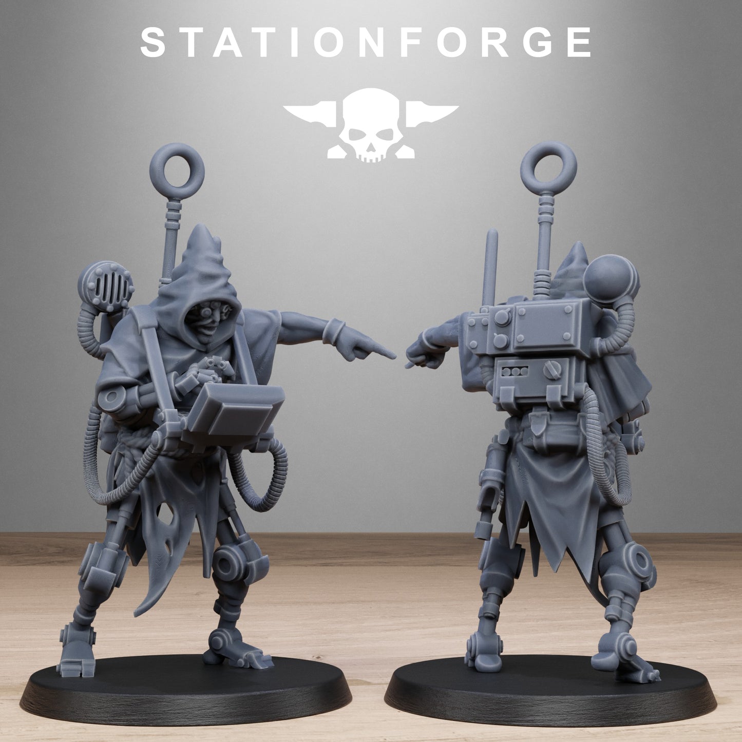 3D Printed GrimCorp Scrap Operatives by StationForge Miniatures