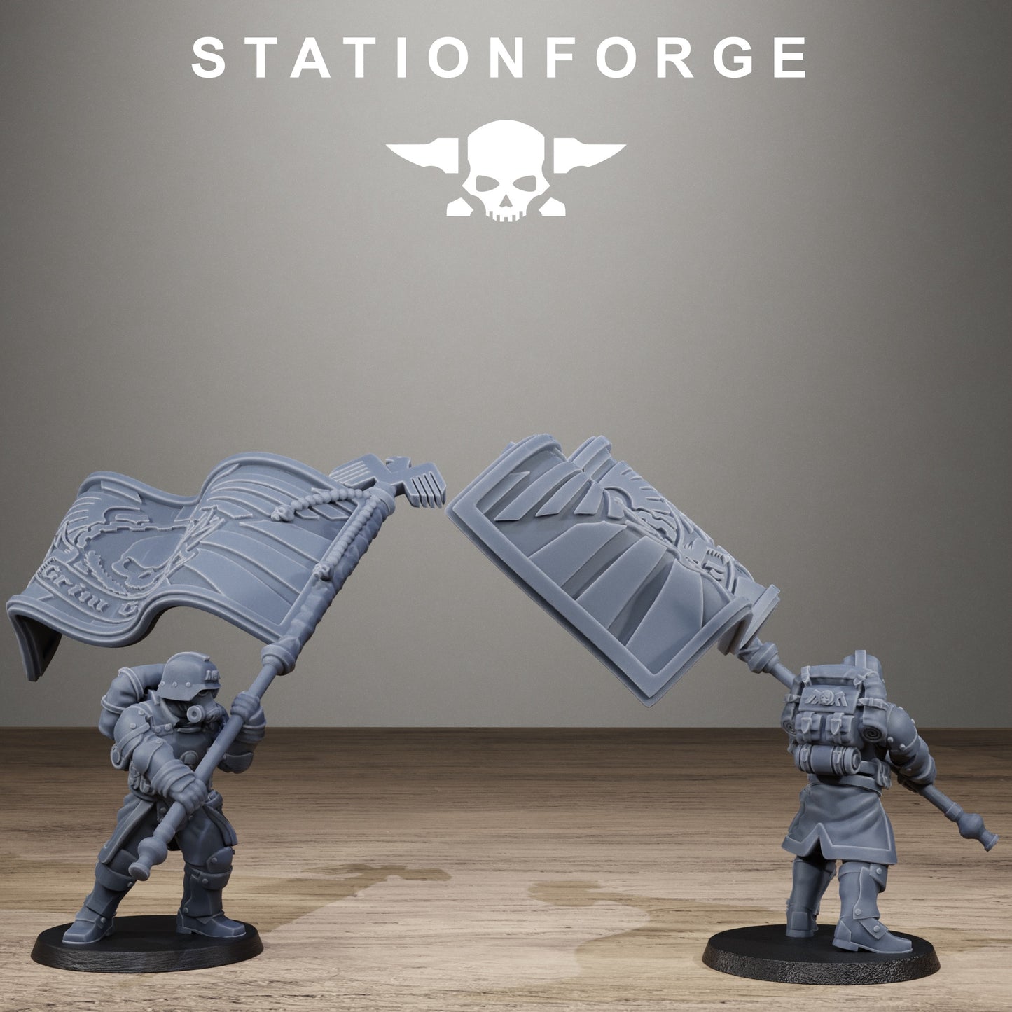3D Printed GrimGuard Steelclads by StationForge Miniatures
