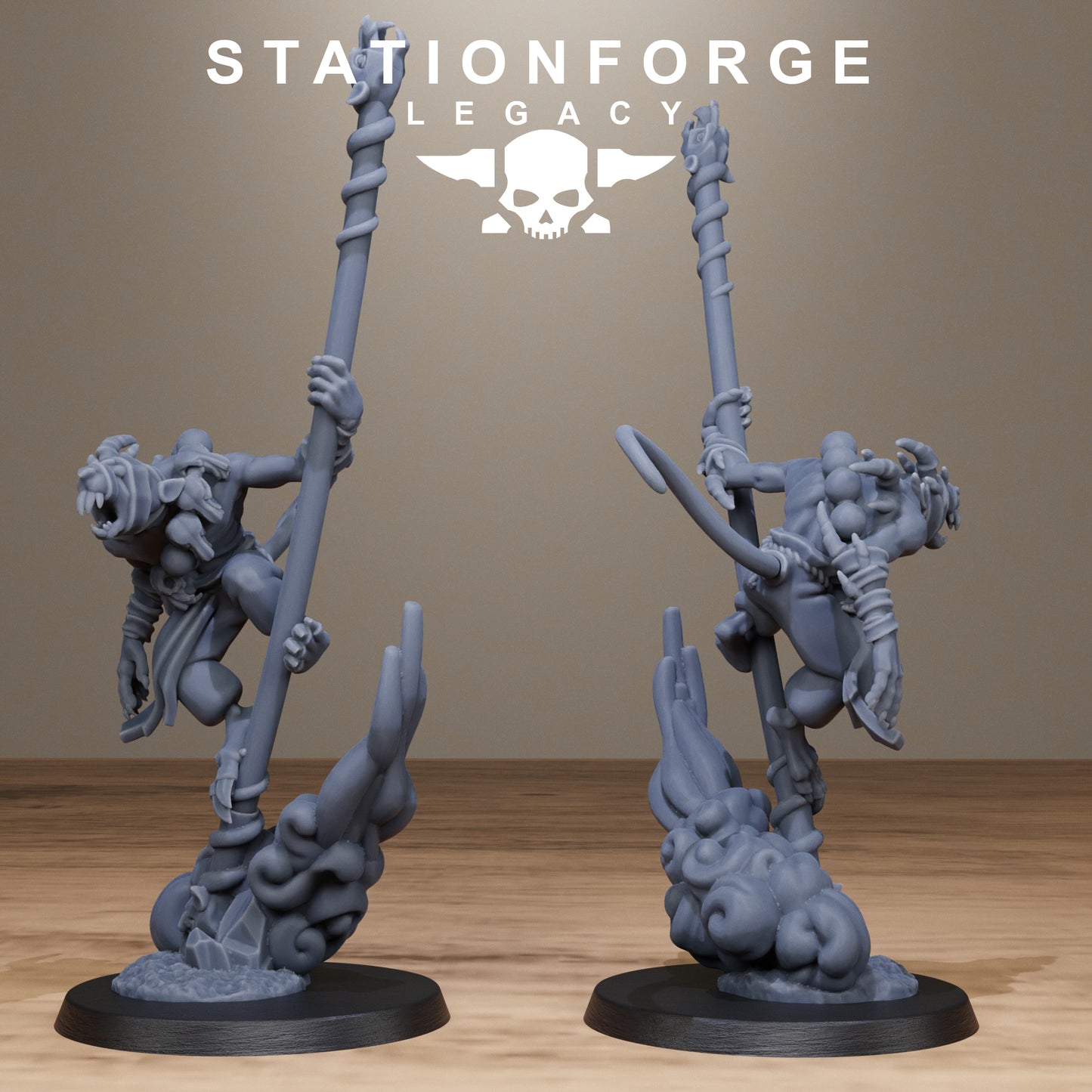 3D Printed Rotfang Monks by Stationforge Legacy Miniatures