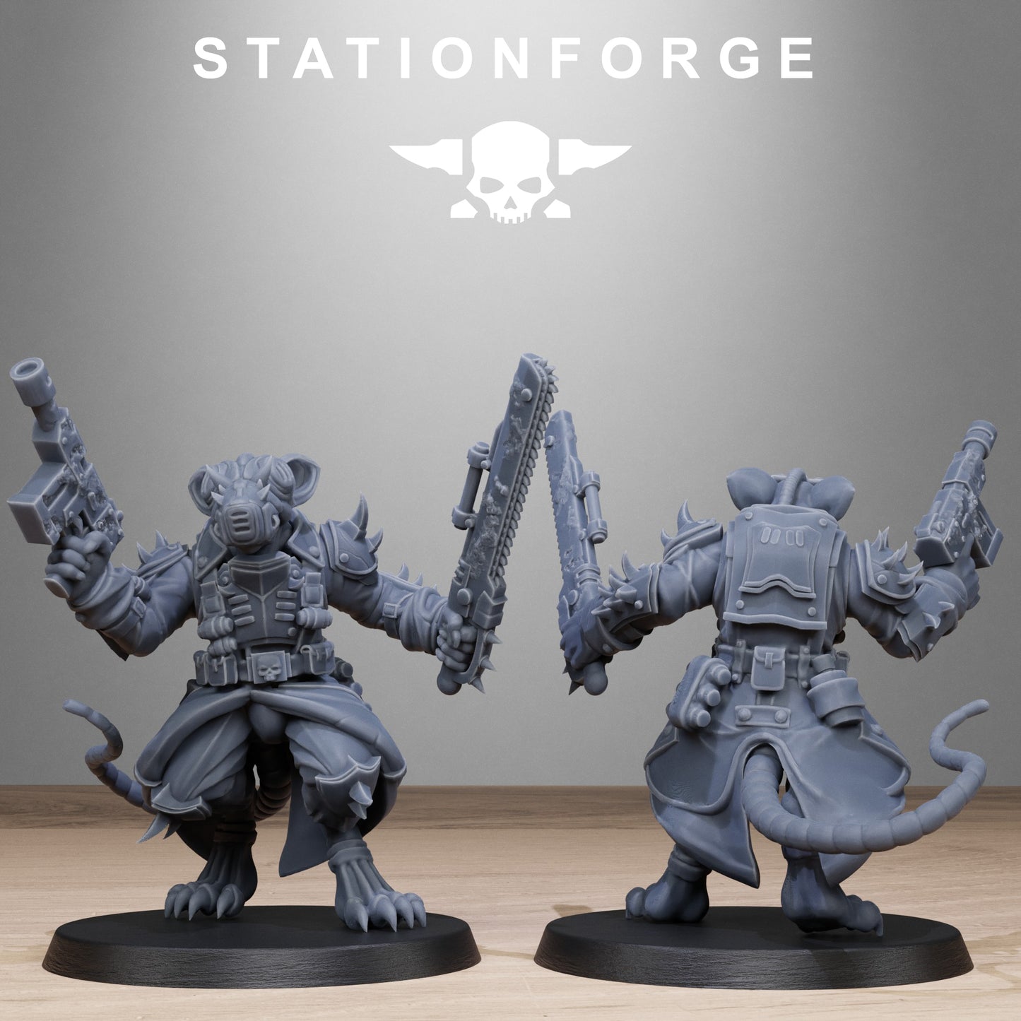 3D Printed Corrupted Guard Raticus by StationForge Miniatures