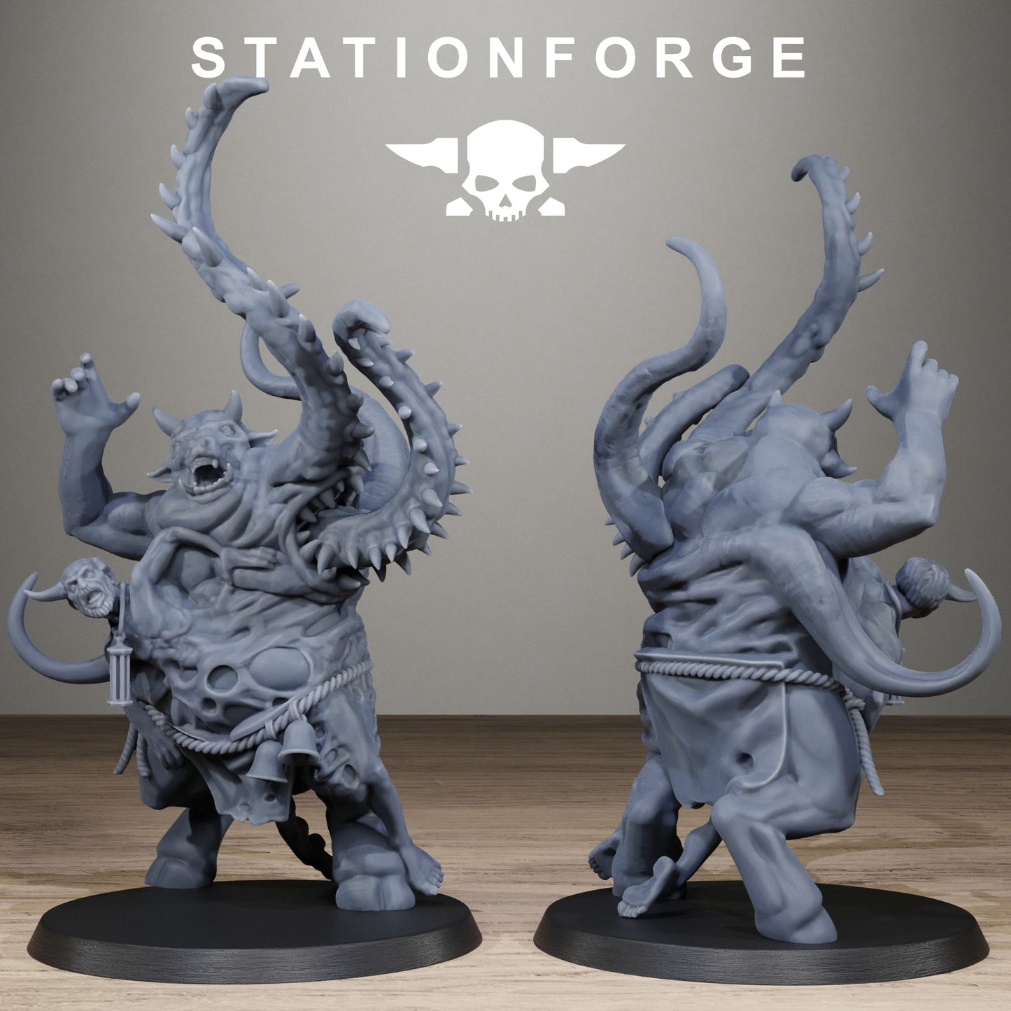3D Printed Corrupted Guard Demon Possessed by StationForge Miniatures