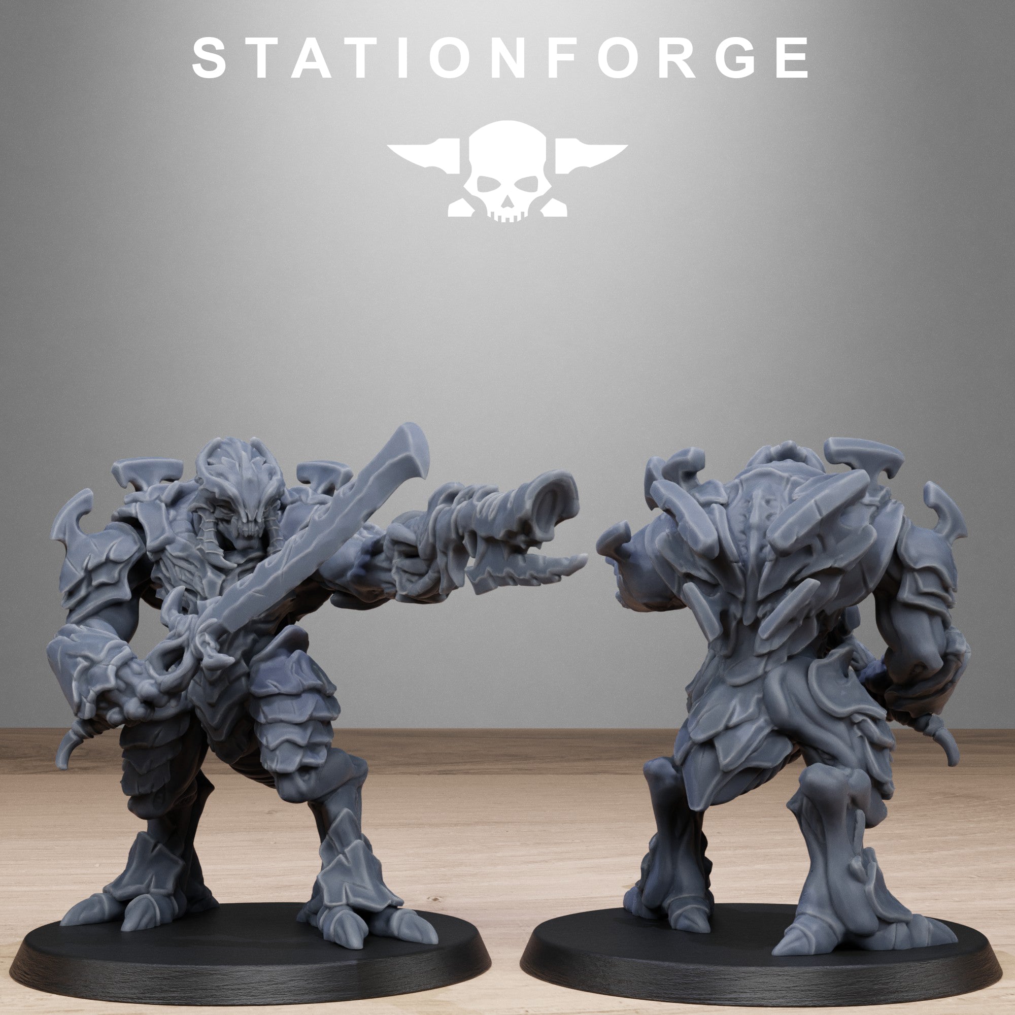 3D Printed Xenarid Warriors x10 by StationForge Miniatures – Last