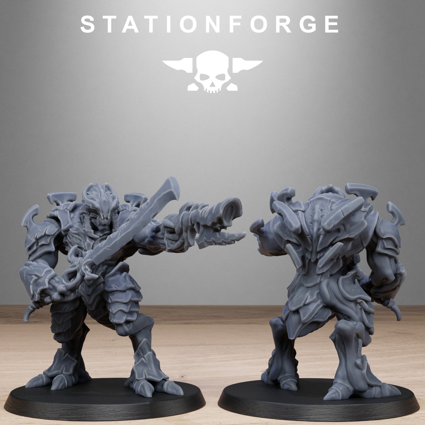 3D Printed Xenarid Warriors x10 by StationForge Miniatures