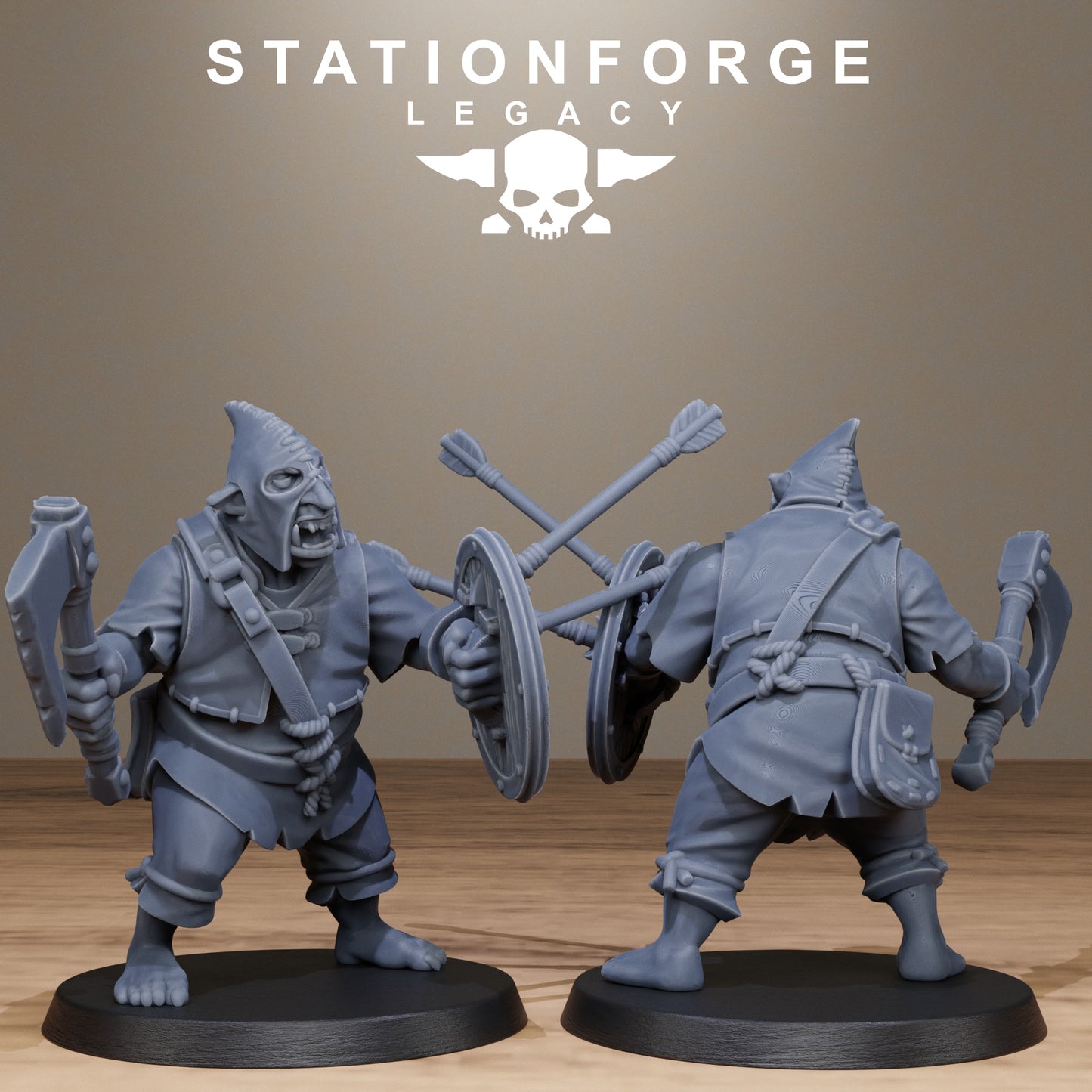 3D Printed Chaosvale Hobgoblins by StationForge Legacy Miniatures