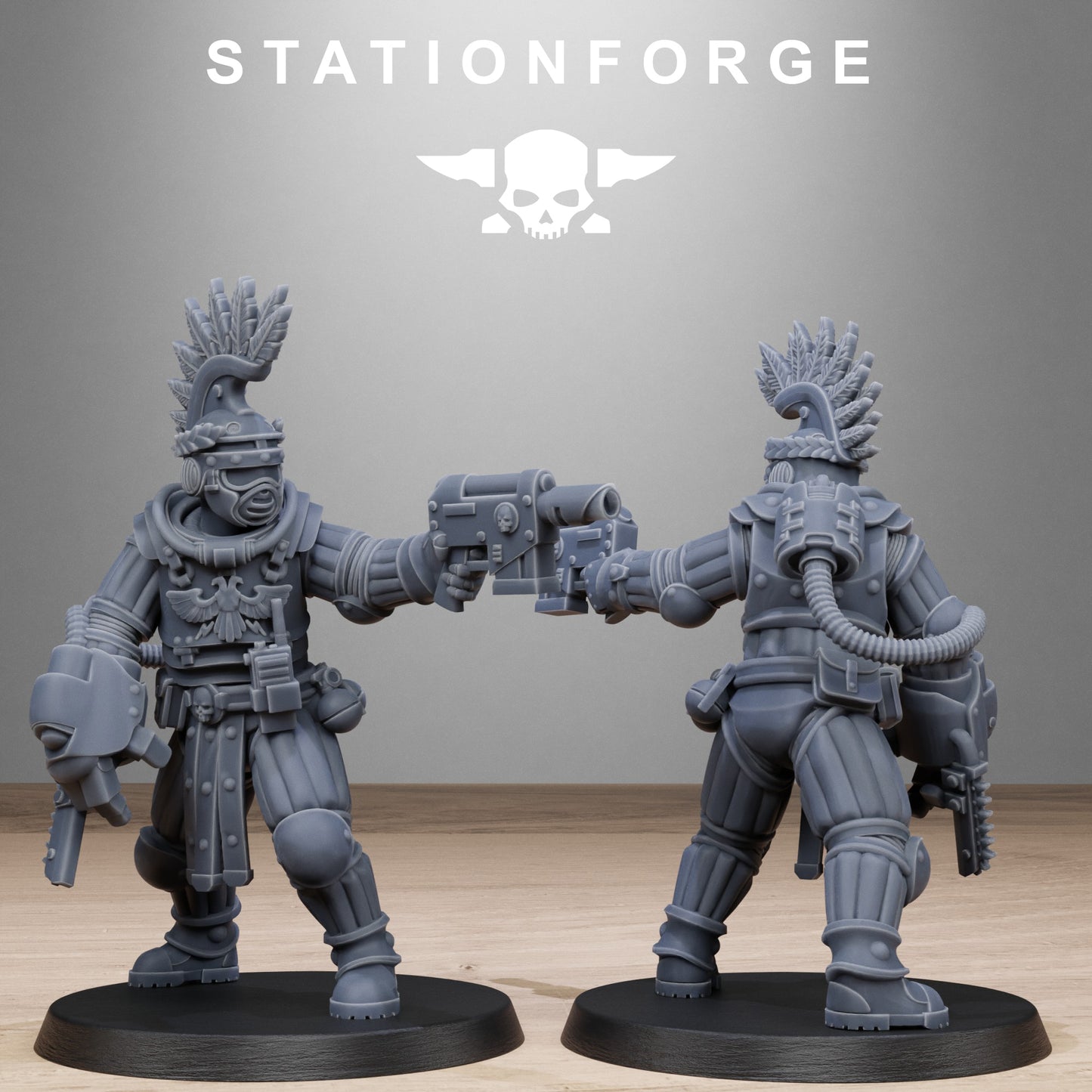 3D Printed GrimCorp Voidliners by StationForge Miniatures