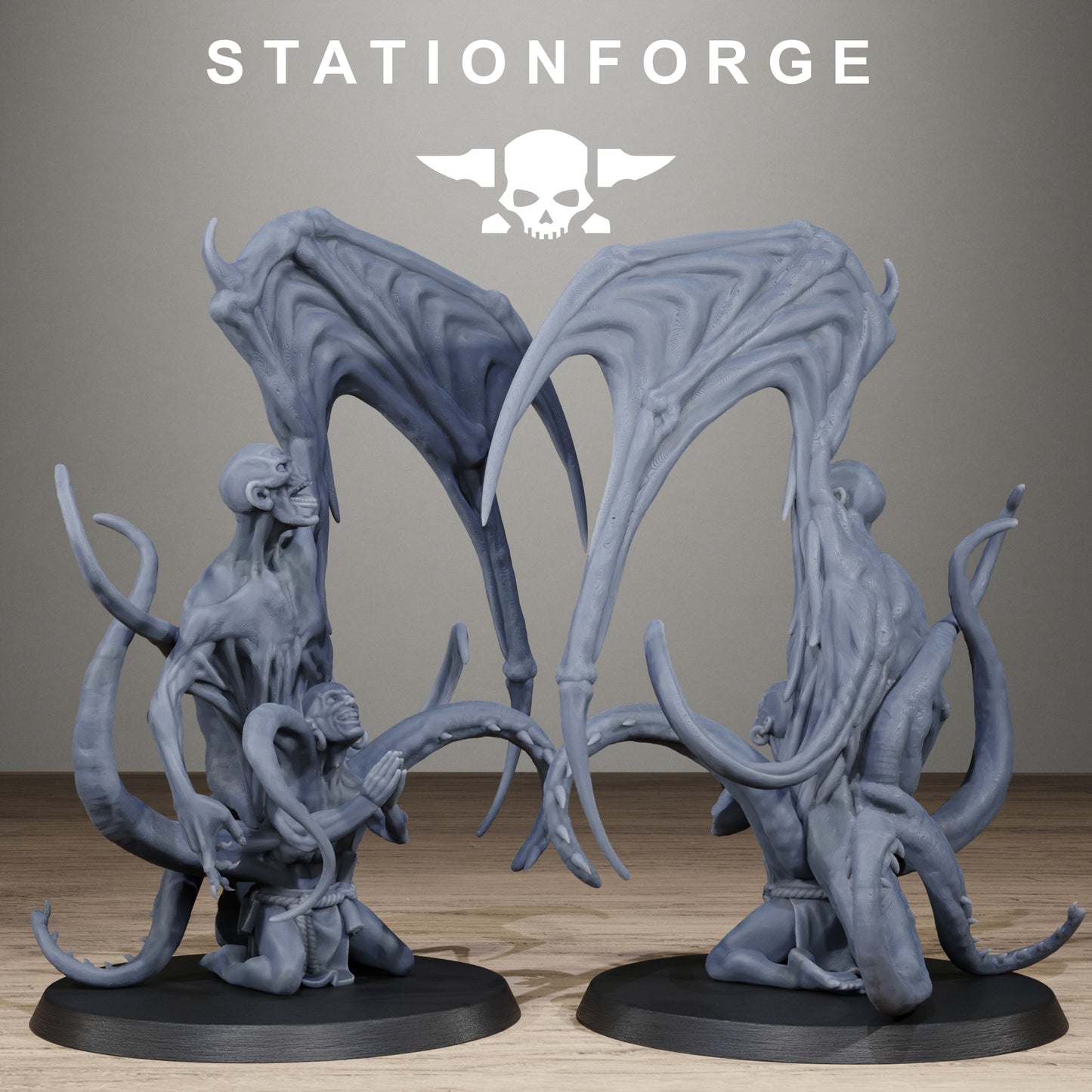 3D Printed Corrupted Guard Demon Possessed by StationForge Miniatures