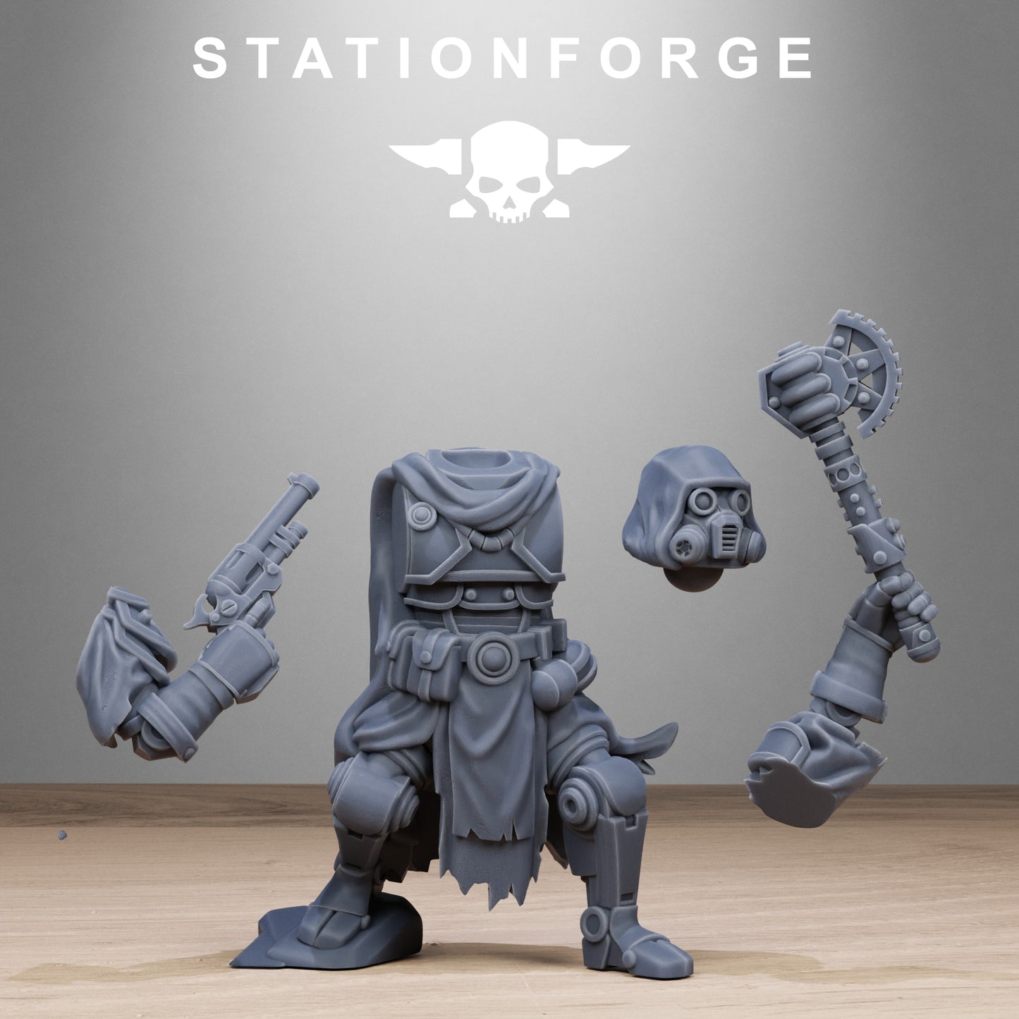 3D Printed Scavenger Tech Magicians x10 by StationForge Miniatures