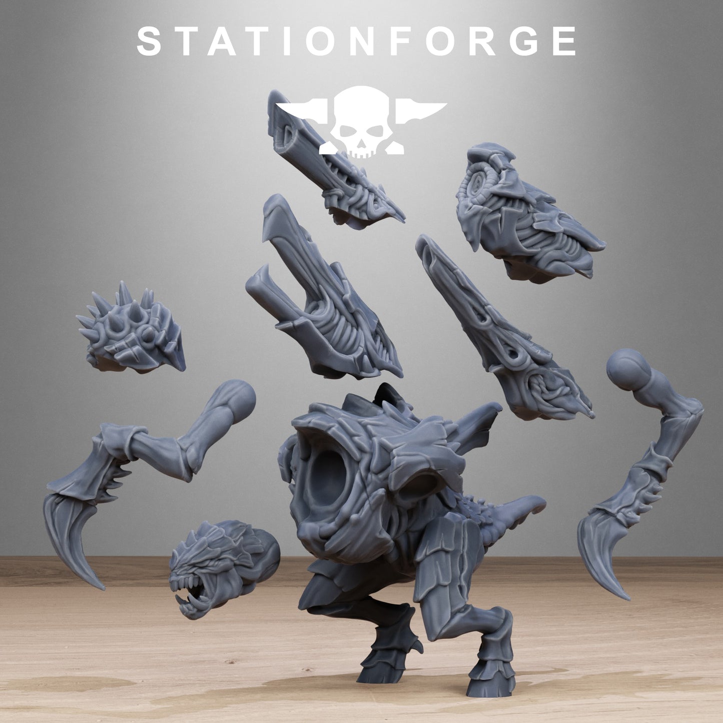 3D Printed Xenarid  Karnyxes x10 by StationForge Miniatures