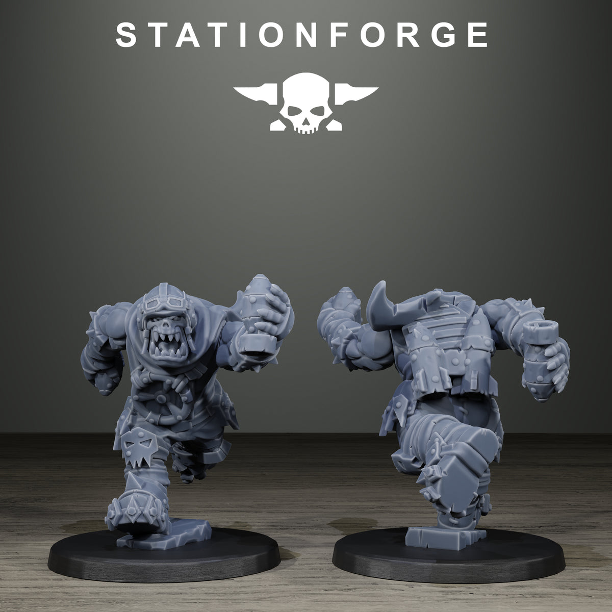 3D Printed Orkaz Scrappers by StationForge Miniatures