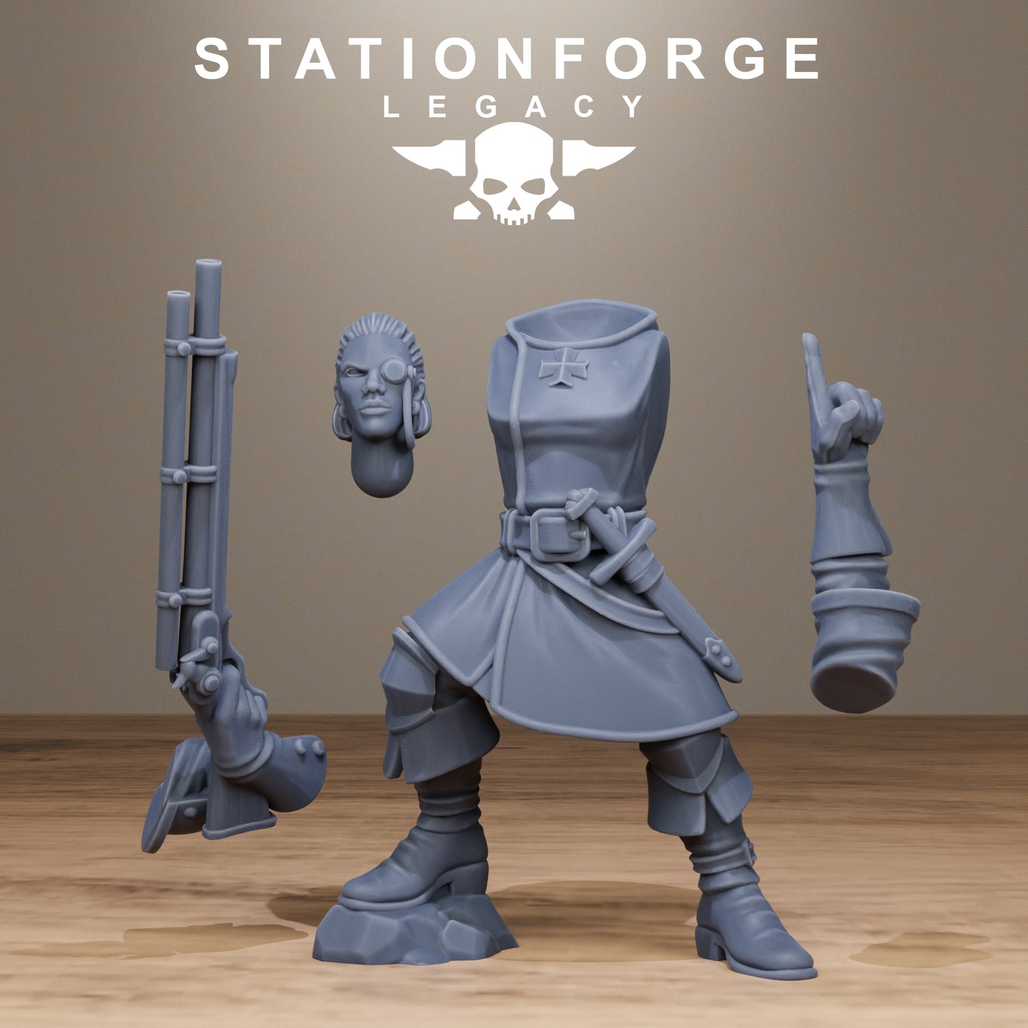 3D Printed Thorncrest Hunter Sisters by StationForge Miniatures