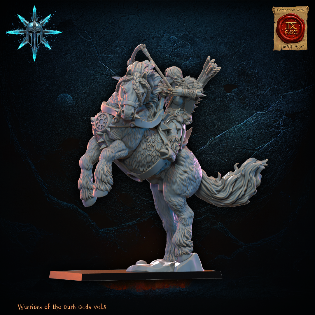 3D Printed Chaos Archer Heroine by Lost Kingdom Miniatures