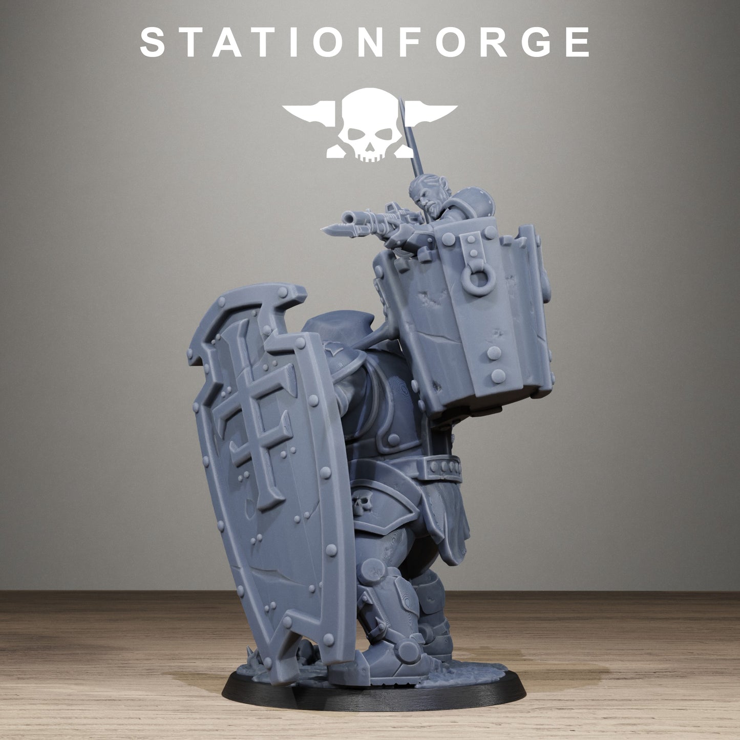 3D Printed Royal Guard Shield Bearer by StationForge Miniatures