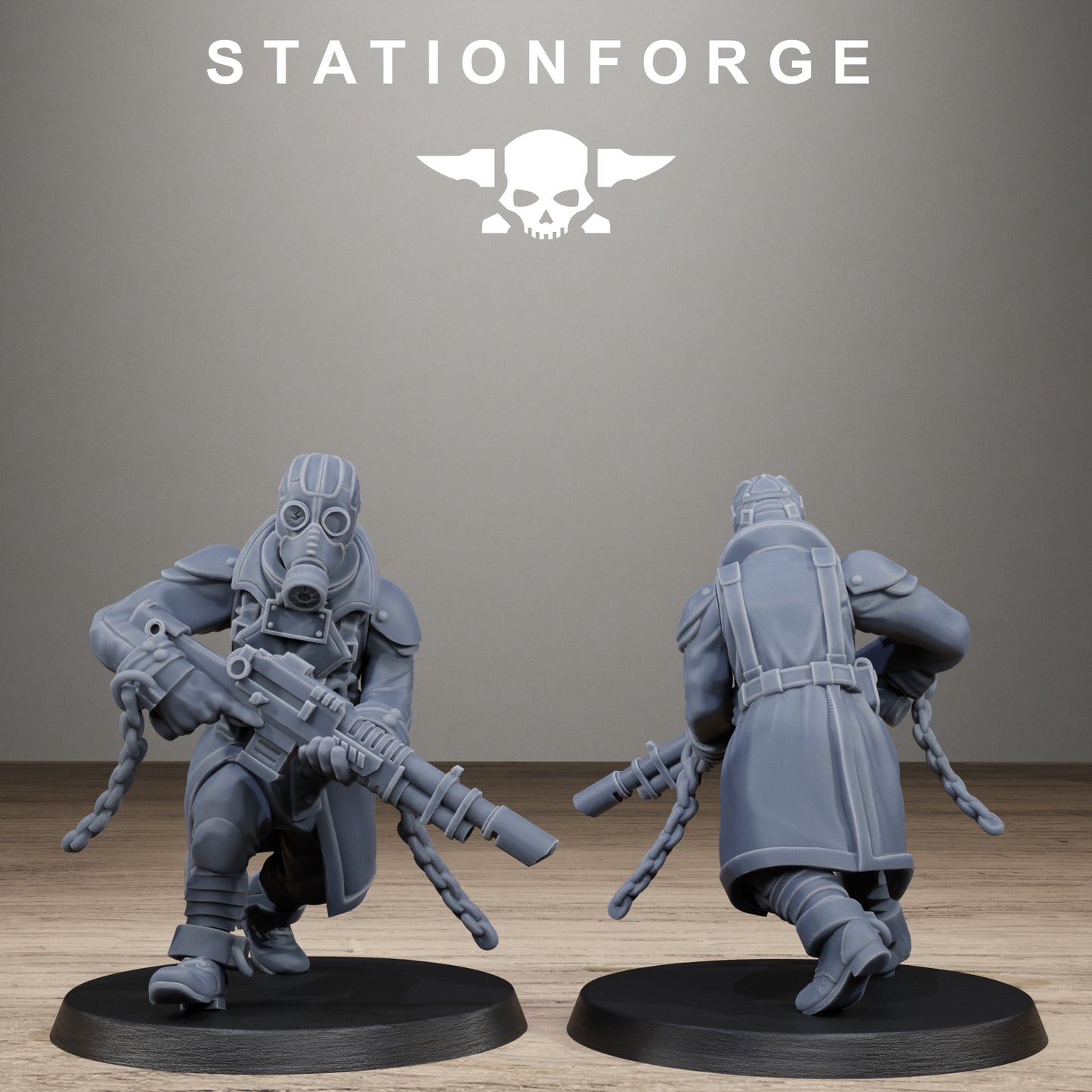 3D Printed GrimGuard Prisoners by StationForge Miniatures