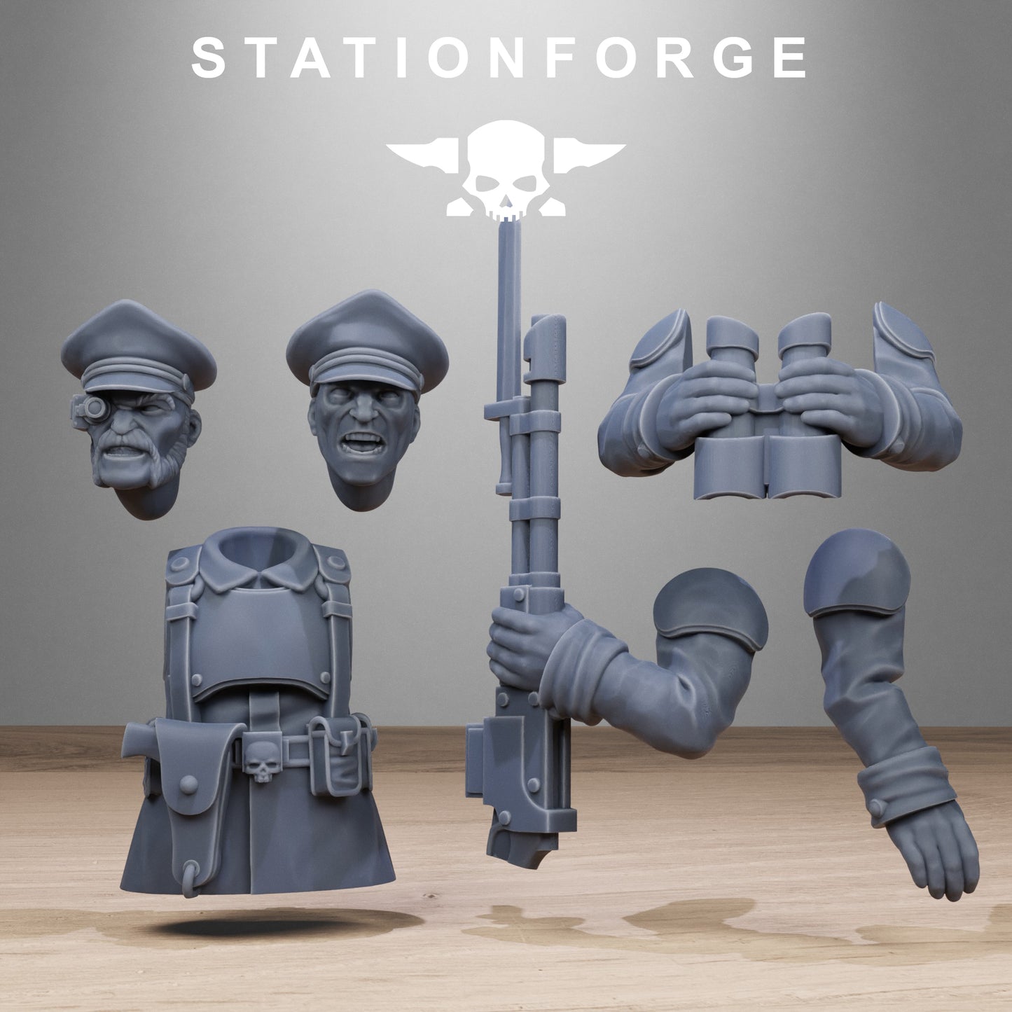 3D Printed Tank Commanders by Stationforge Miniatures