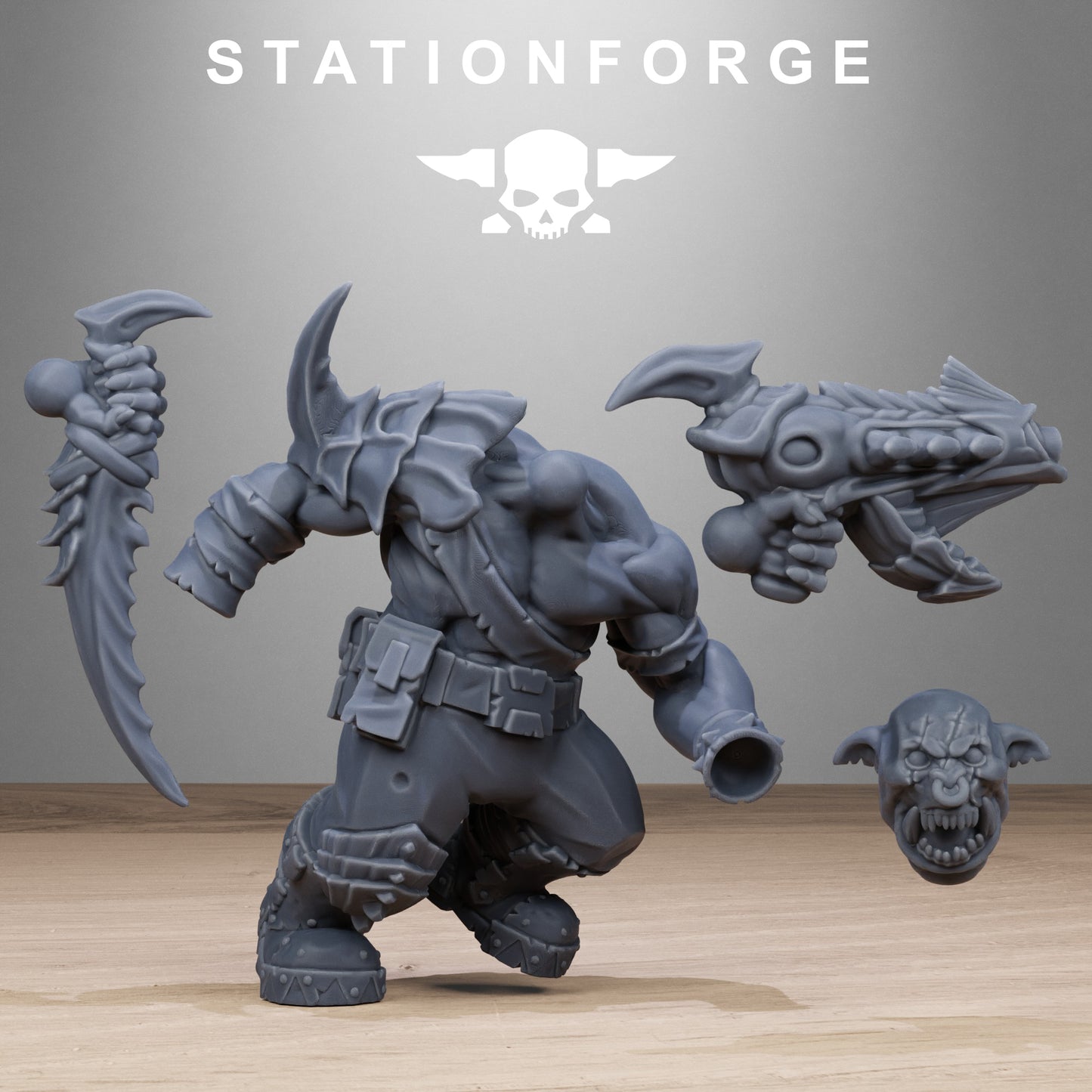 3D Printed Orkaz Biotech Looters by StationForge Miniatures