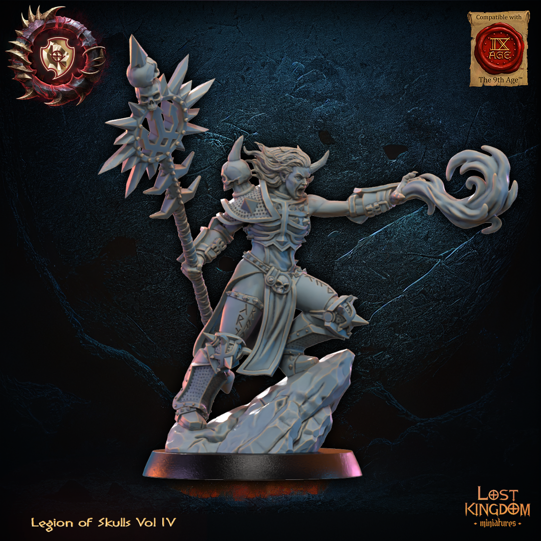 3D Printed Skull Chosen Sorceress by Lost Kingdom Miniatures