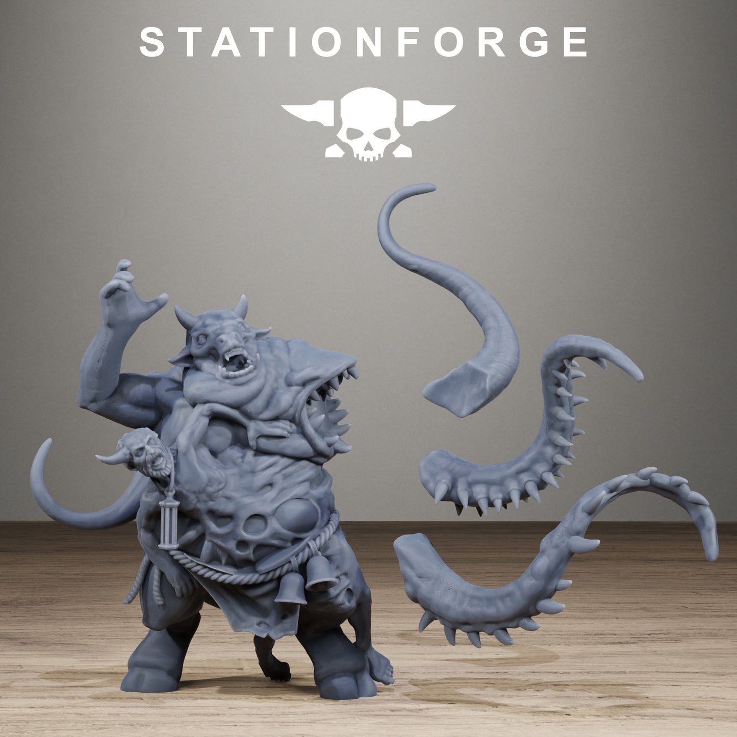 3D Printed Corrupted Guard Demon Possessed by StationForge Miniatures