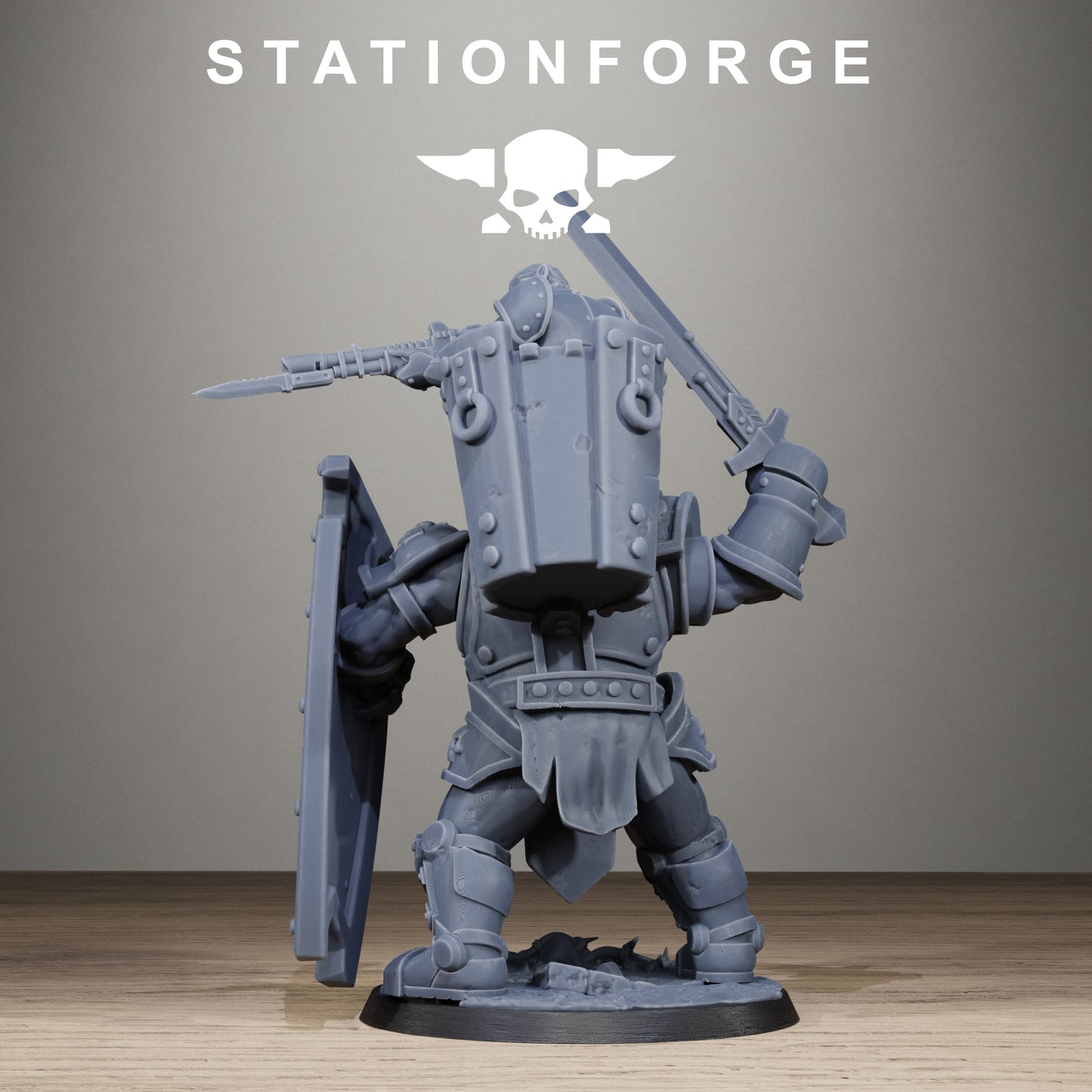 3D Printed Royal Guard Shield Bearer by StationForge Miniatures