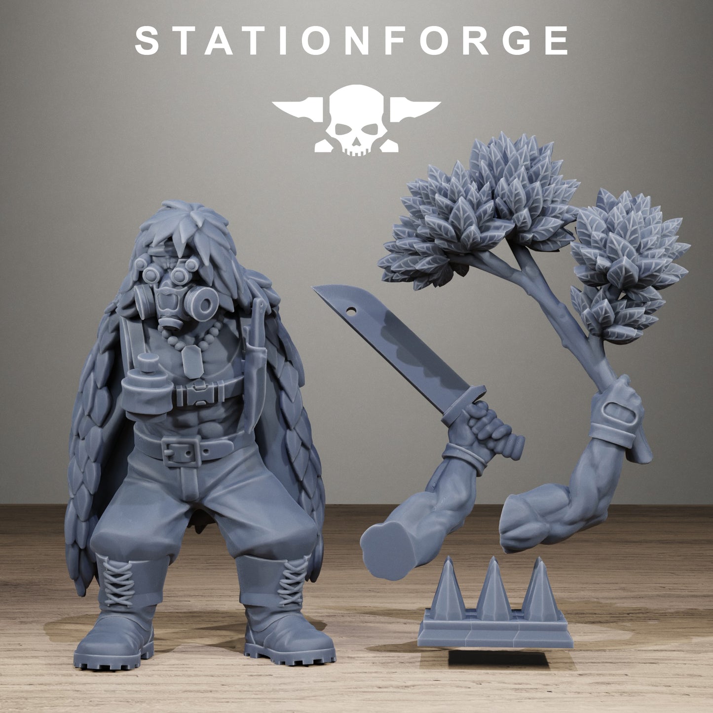 3D Printed GrimGuard Jungle Snipers by StationForge Miniatures