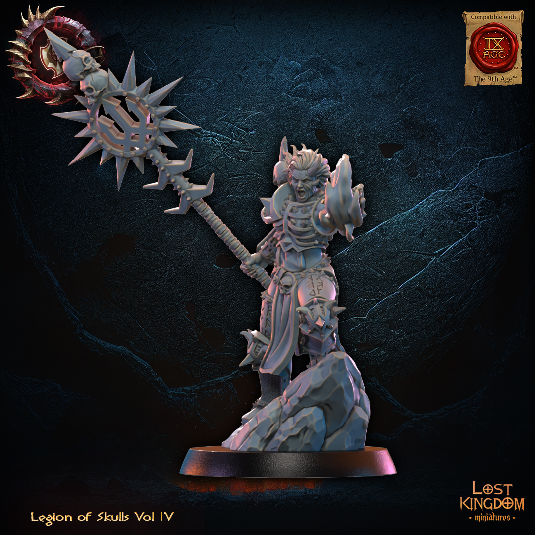 3D Printed Skull Chosen Sorceress by Lost Kingdom Miniatures
