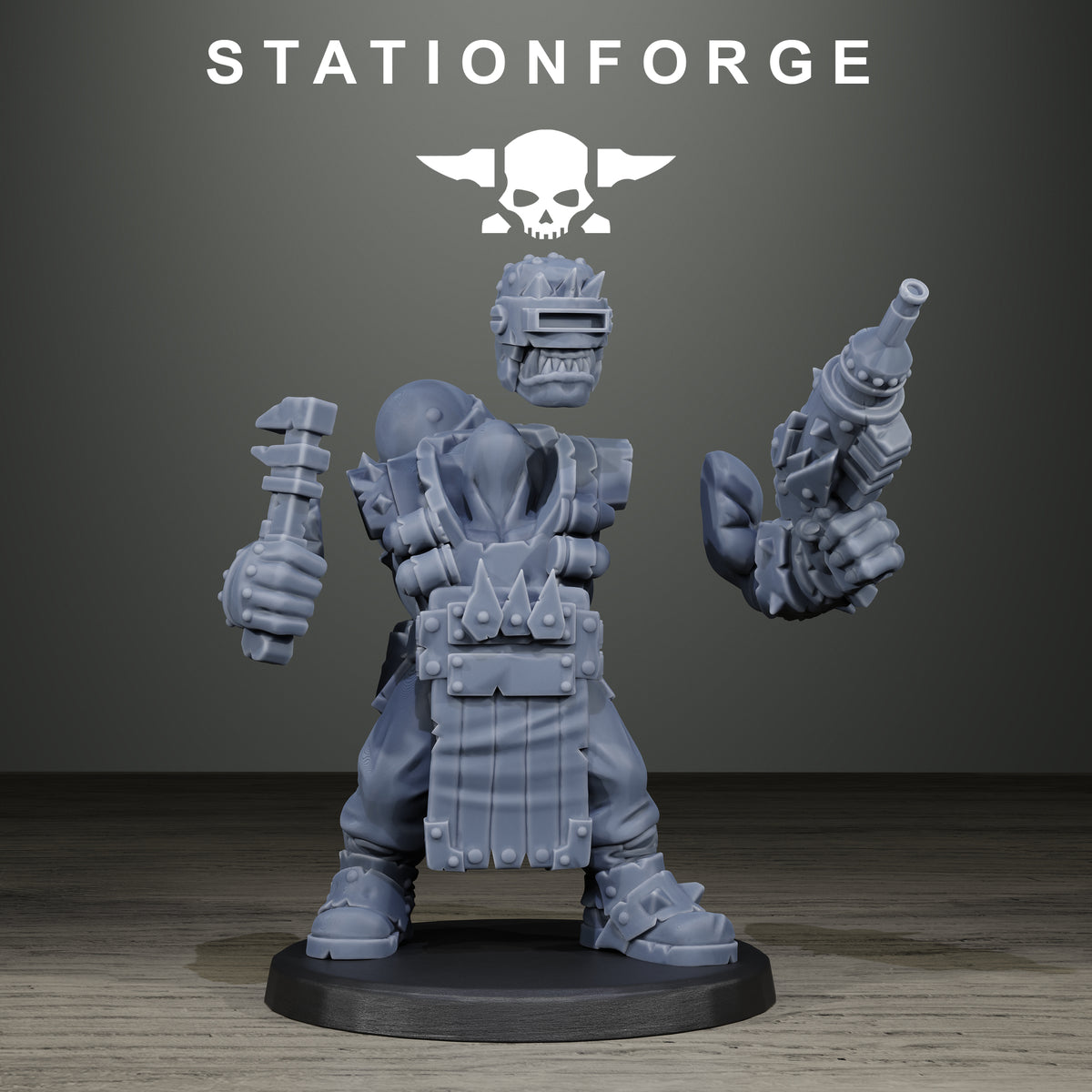 3D Printed Orkaz Scrappers by StationForge Miniatures