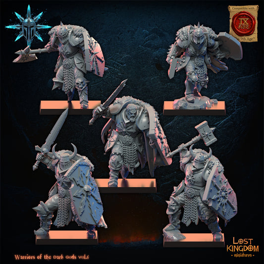 3D Printed Dark Warrior Regiment x10 by Lost Kingdom Miniatures