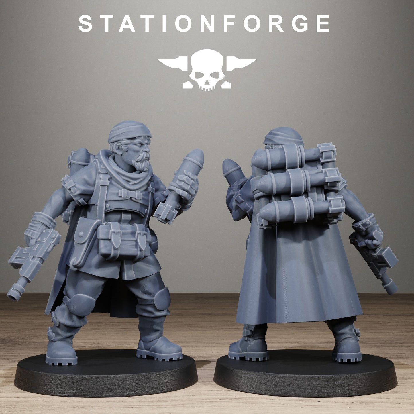 3D Printed FreeGuard Siege Infantry by StationForge Miniatures