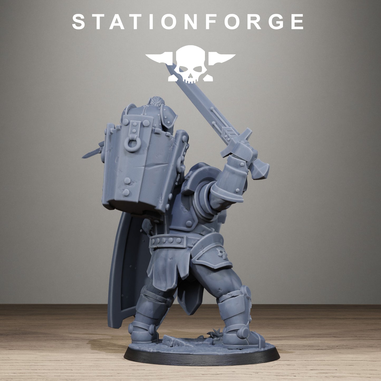 3D Printed Royal Guard Shield Bearer by StationForge Miniatures