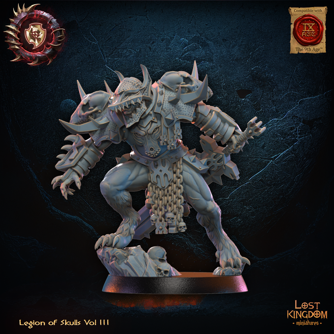 3D Printed Mooncurse Forsaken Hero by Lost Kingdom Miniatures