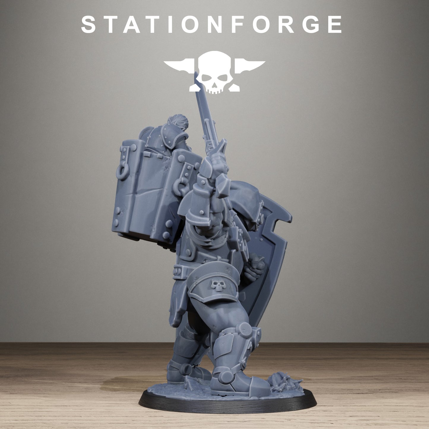 3D Printed Royal Guard Shield Bearer by StationForge Miniatures