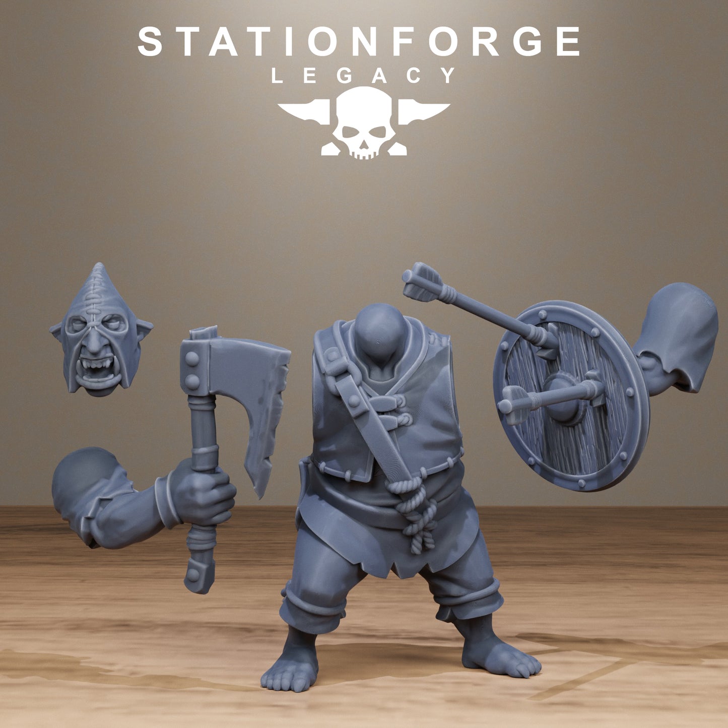 3D Printed Chaosvale Hobgoblins by StationForge Legacy Miniatures