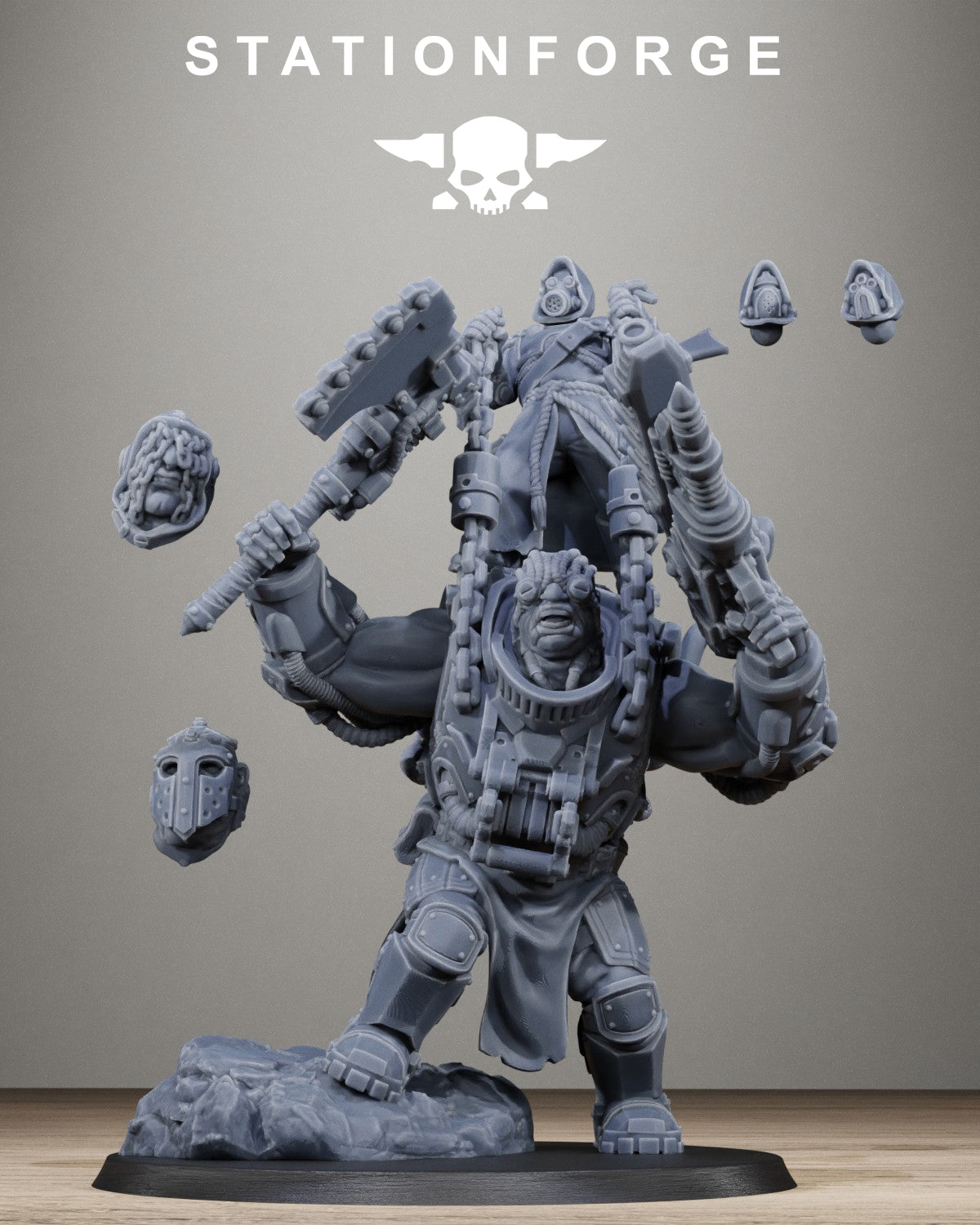 3D Printed Scavenger Beast Controllers x3 by StationForge Miniatures