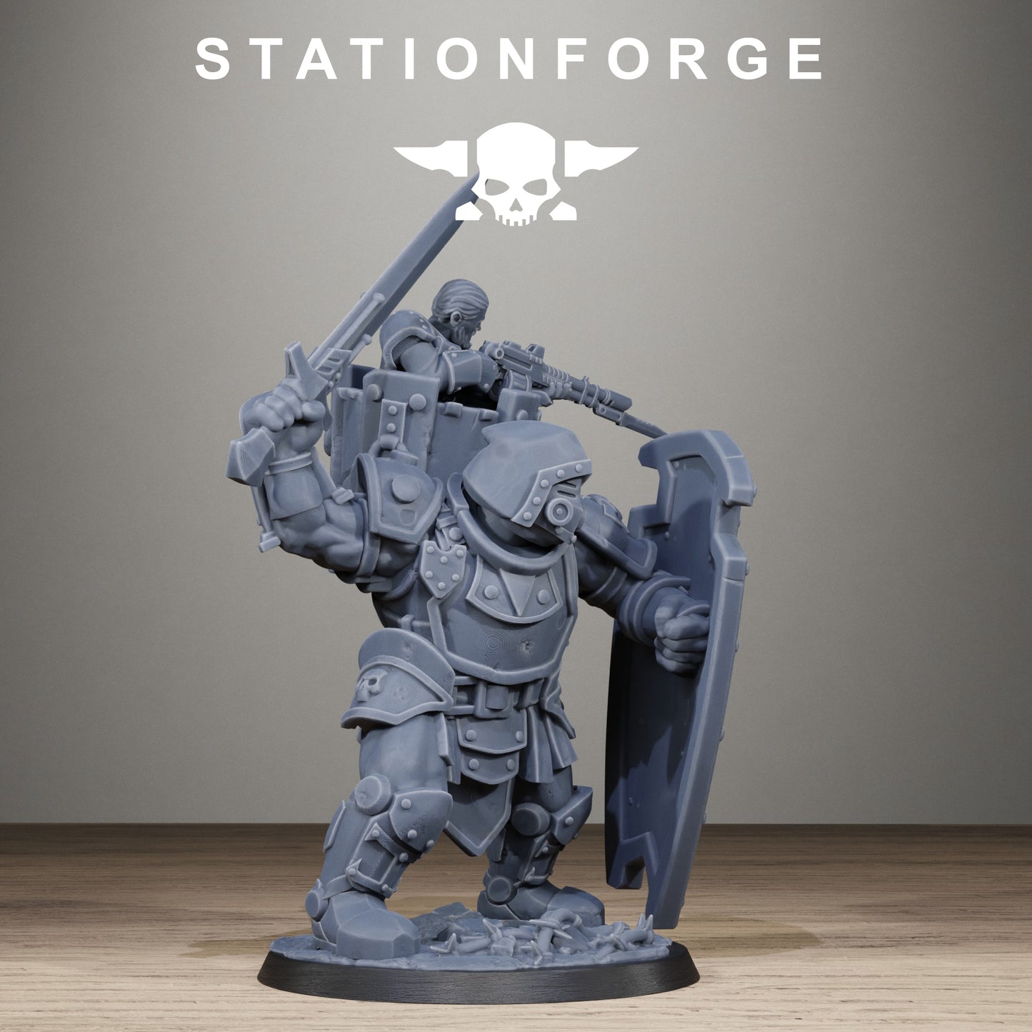 3D Printed Royal Guard Shield Bearer by StationForge Miniatures