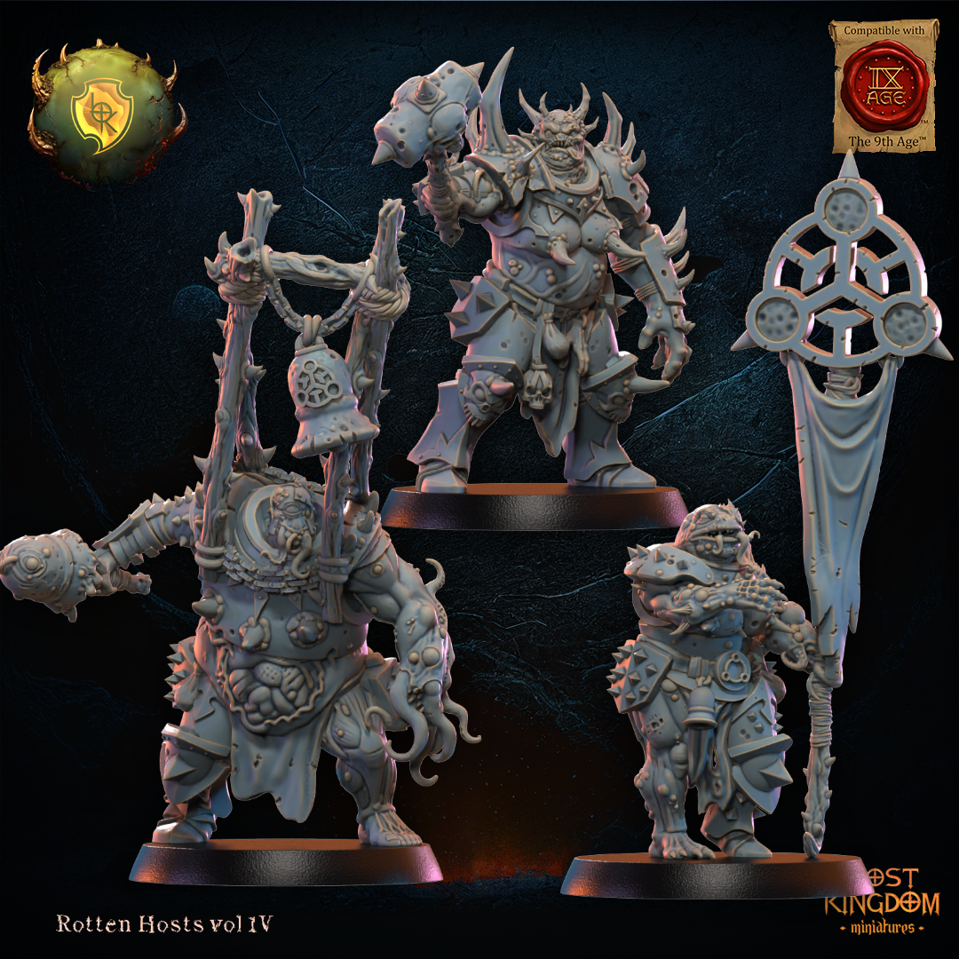 3D Printed Spoiled Forsaken Command Group by Lost Kingdom Miniatures