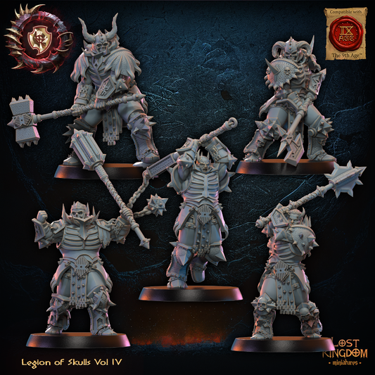 3D Printed Skull Chosen Regiment by Lost Kingdom Miniatures
