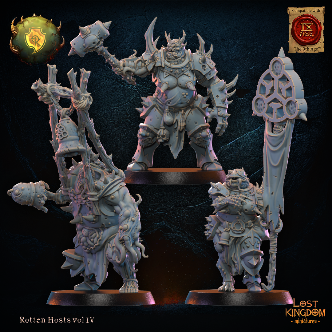 3D Printed Spoiled Forsaken Command Group by Lost Kingdom Miniatures