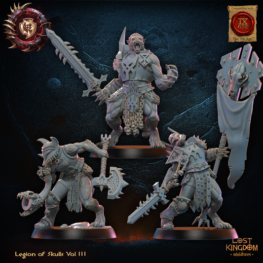 3D Printed Mooncurse Forsaken Command Group by Lost Kingdom Miniatures