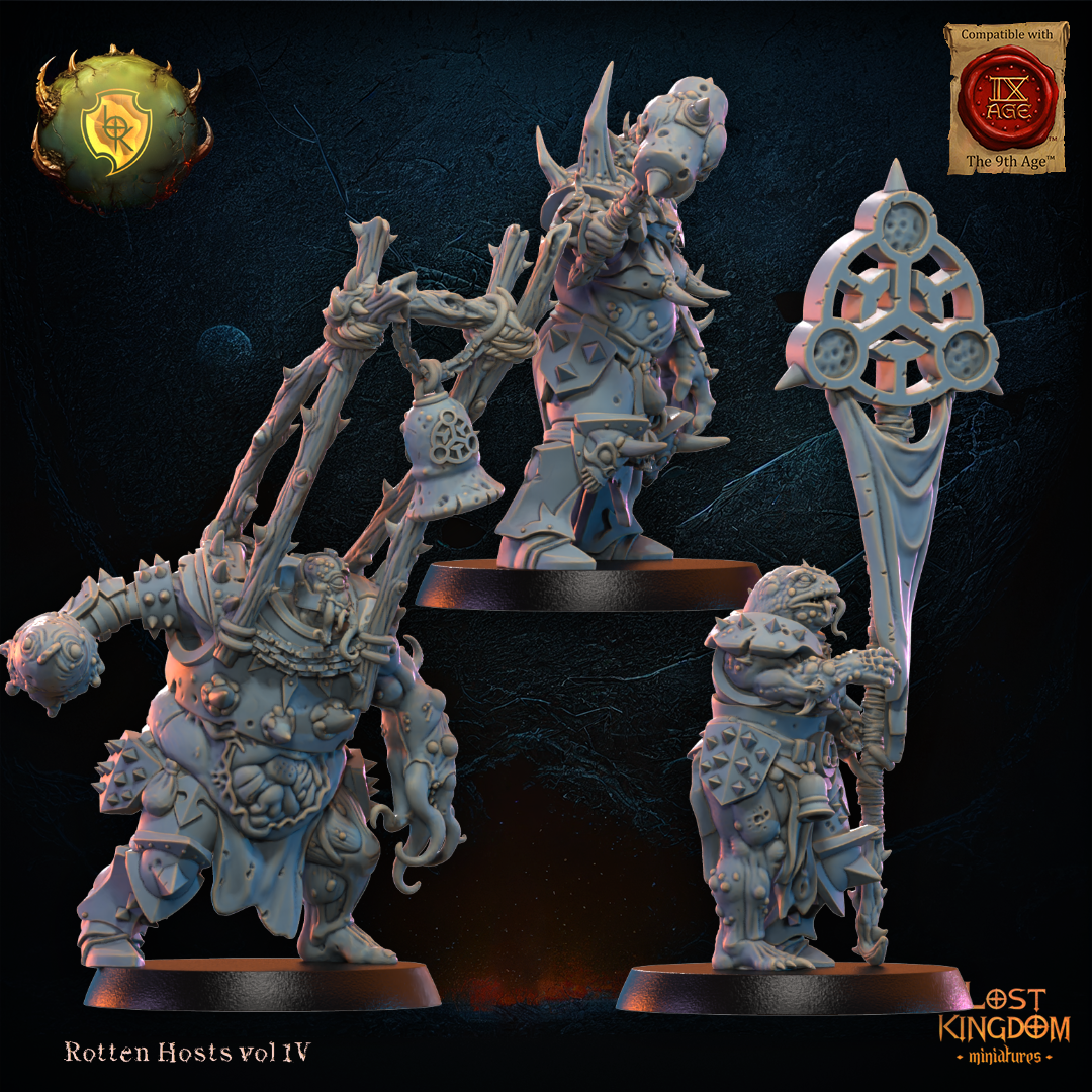 3D Printed Spoiled Forsaken Command Group by Lost Kingdom Miniatures