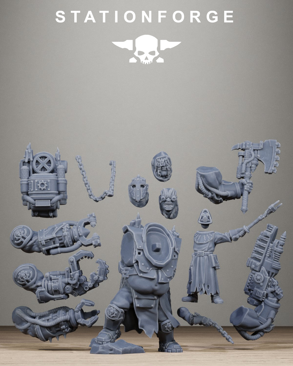 3D Printed Scavenger Beast Controllers x3 by StationForge Miniatures