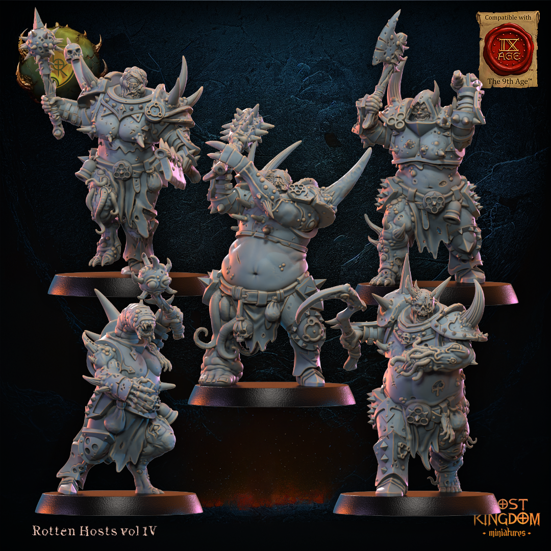 3D Printed Spoiled Forsaken Regiment x10 by Lost Kingdom Miniatures