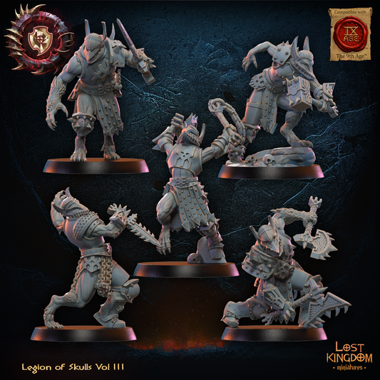 3D Printed Mooncurse Forsaken Regiment x10 by Lost Kingdom Miniatures