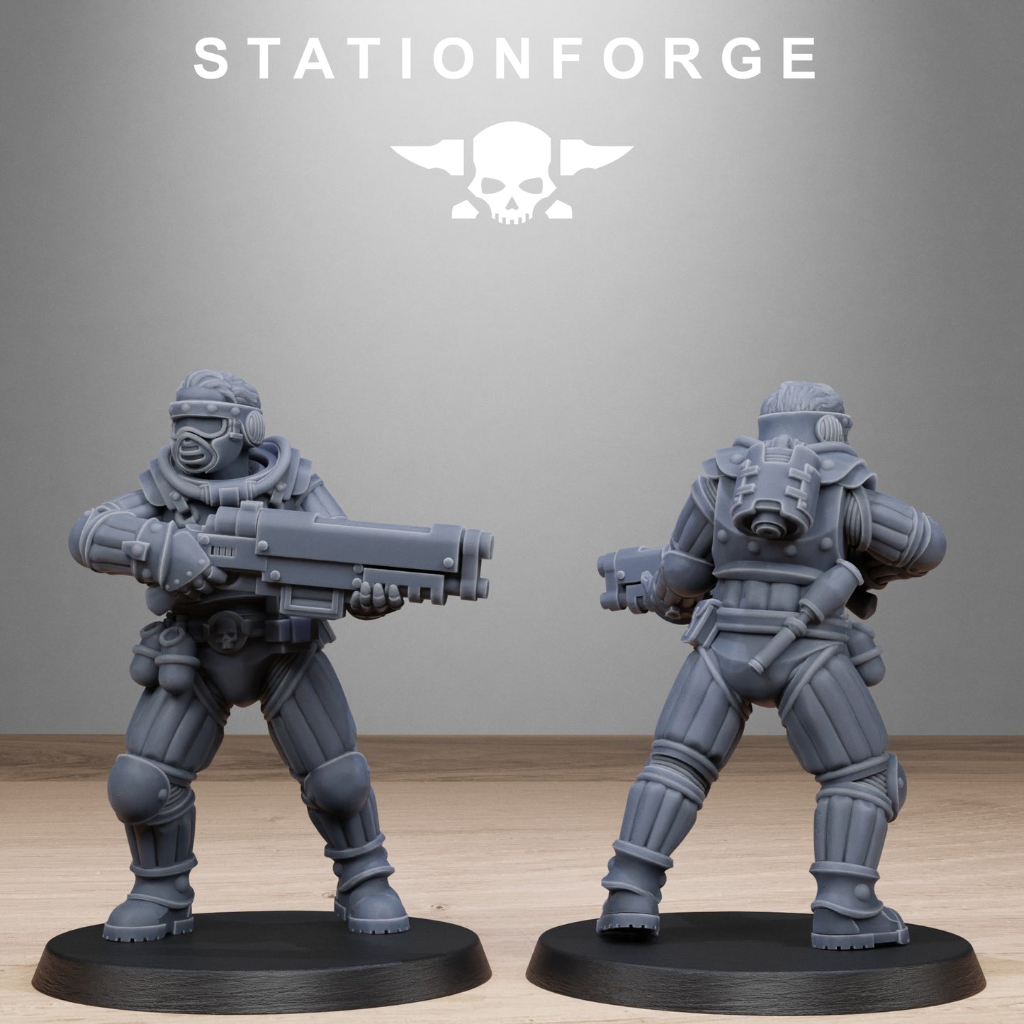 3D Printed GrimCorp Voidliners by StationForge Miniatures